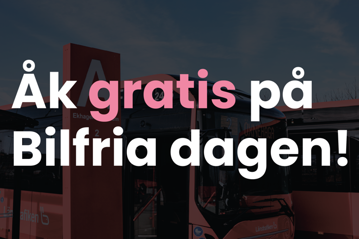 Åk gratis med appen på Bilfria dagen den 22 september.